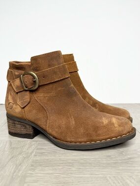 Born Brown Buckle Bootie 7